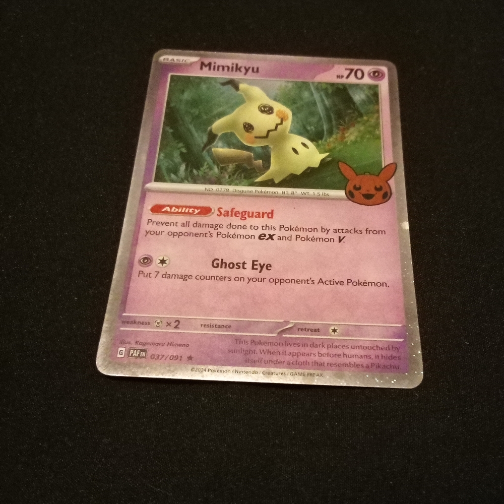 Pokemon Mimikyu 037/091 Trick or Trade BOOster Cosmos Holo
